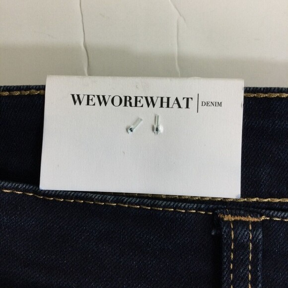 We Wore What Women Danielle Button Fly High Rise Skinny Denim Jeans Black 26 NWT - Picture 5 of 8